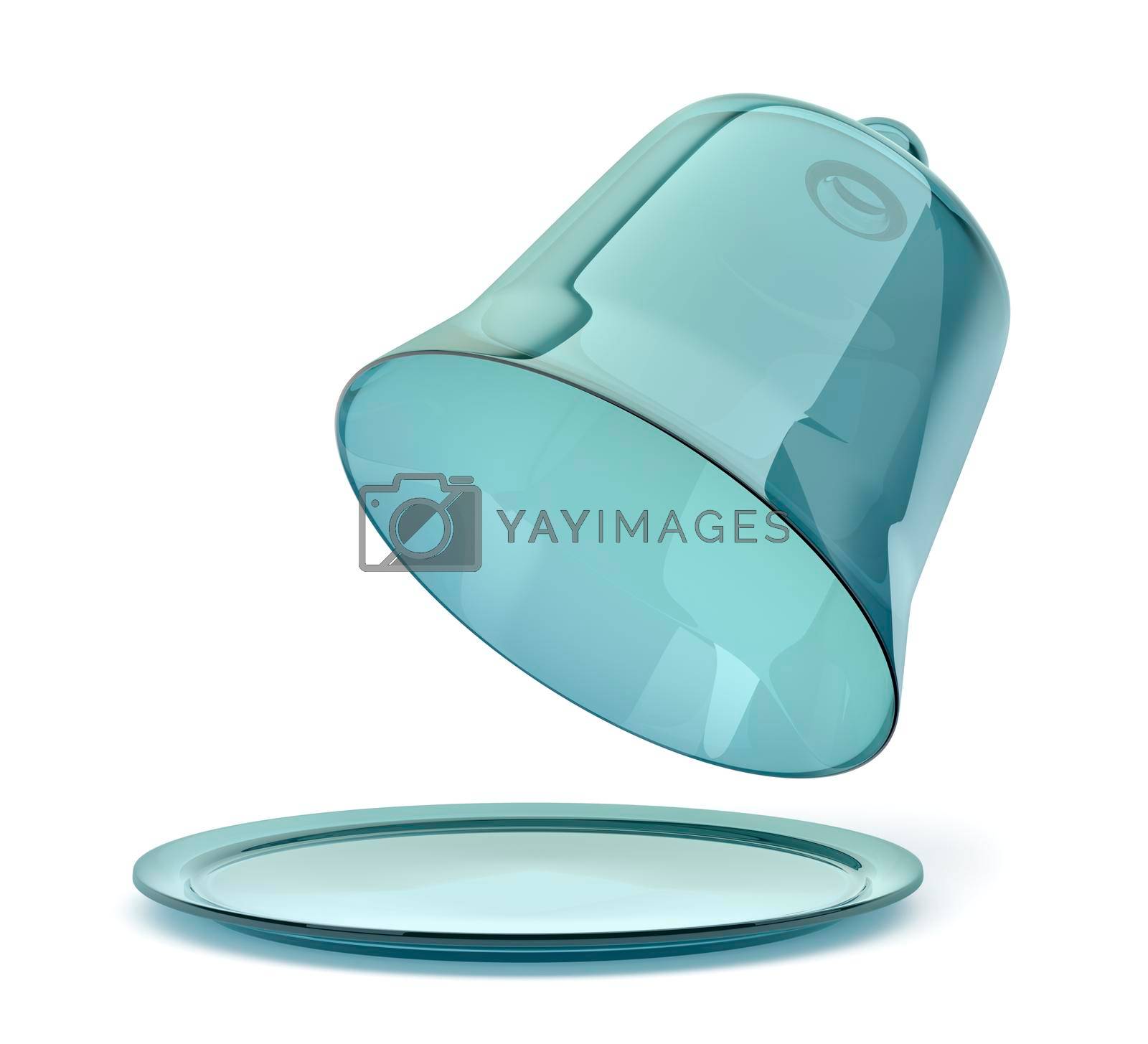 Royalty free image of Blue glass cloche by magraphics