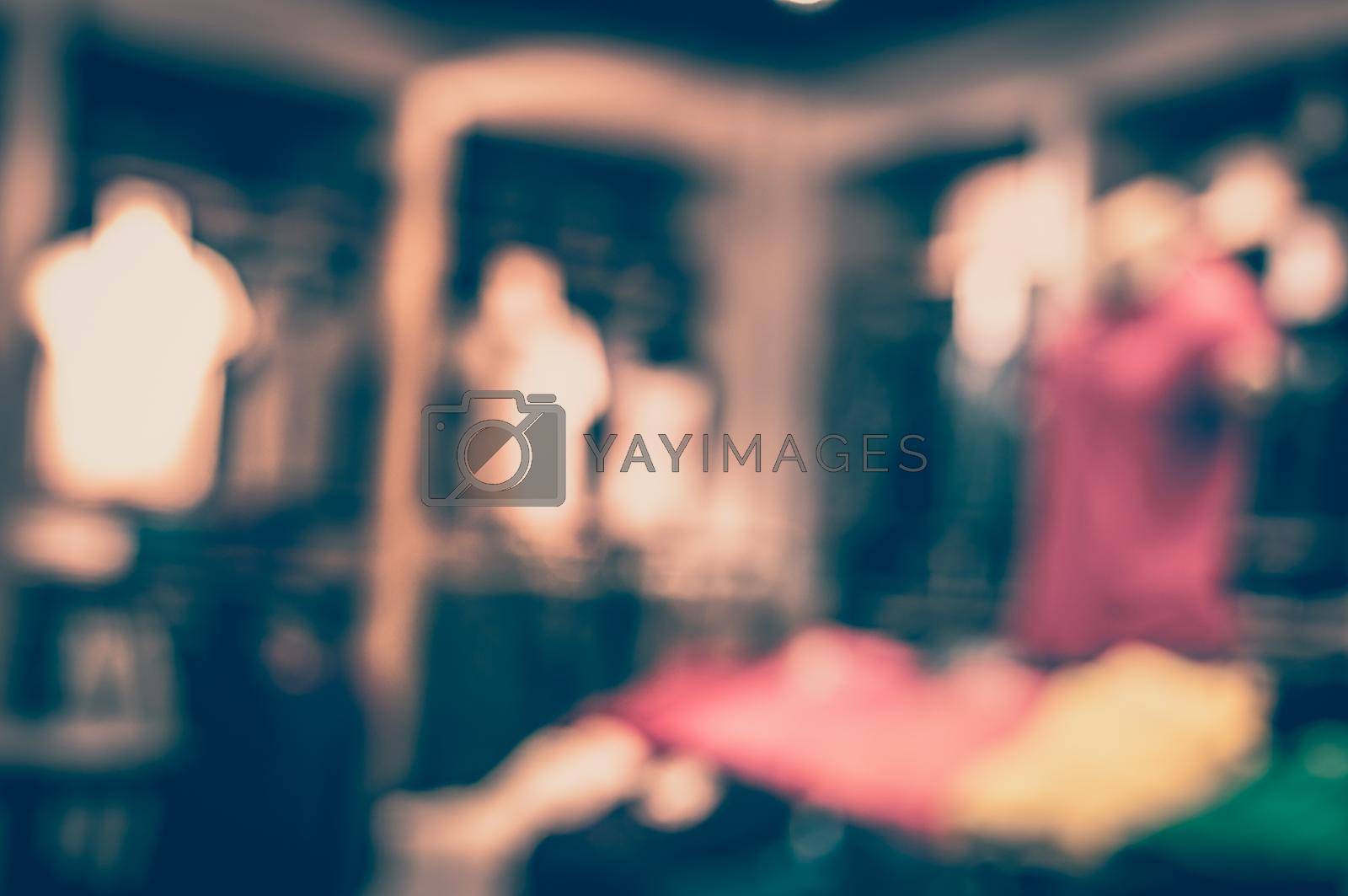 Blurred of fashion zone at shopping mall at women fashion zone