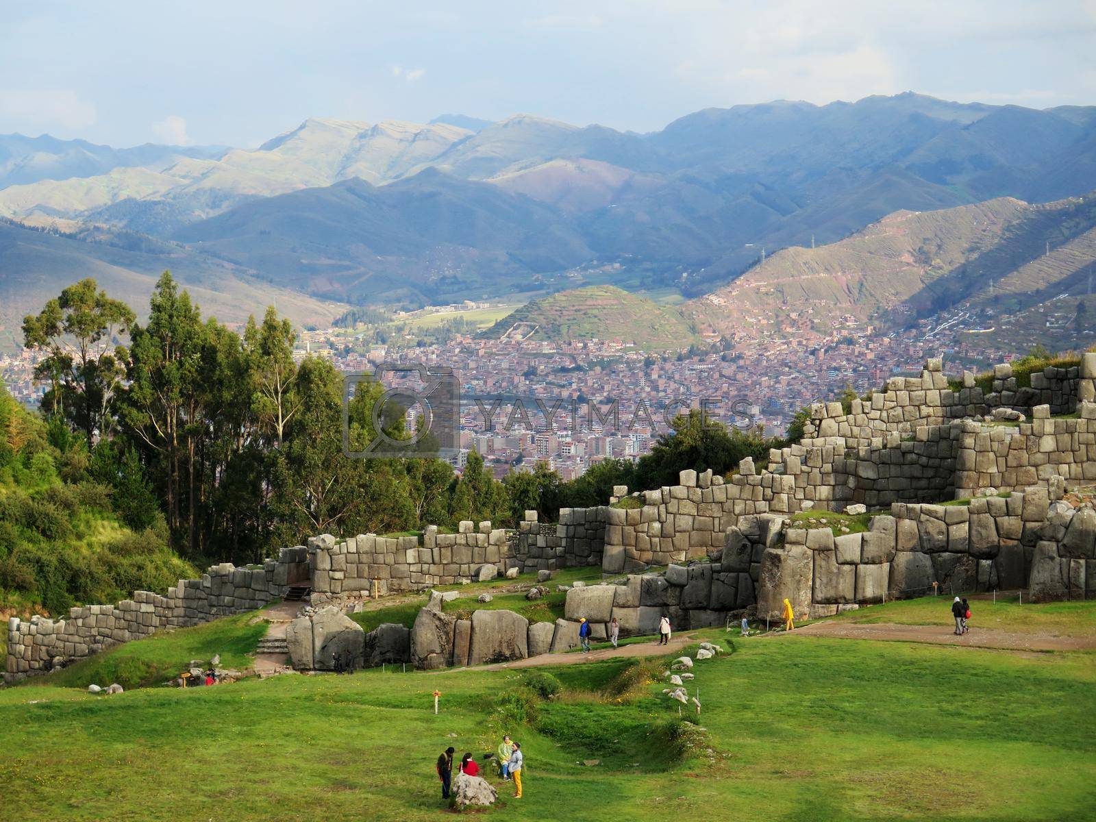 Royalty free image of Sacsayhuaman, Incas ruins in the peruvian Andes by aroas
