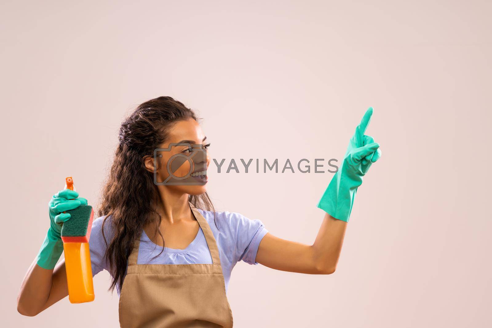 Royalty free image of Professional maid by djoronimo