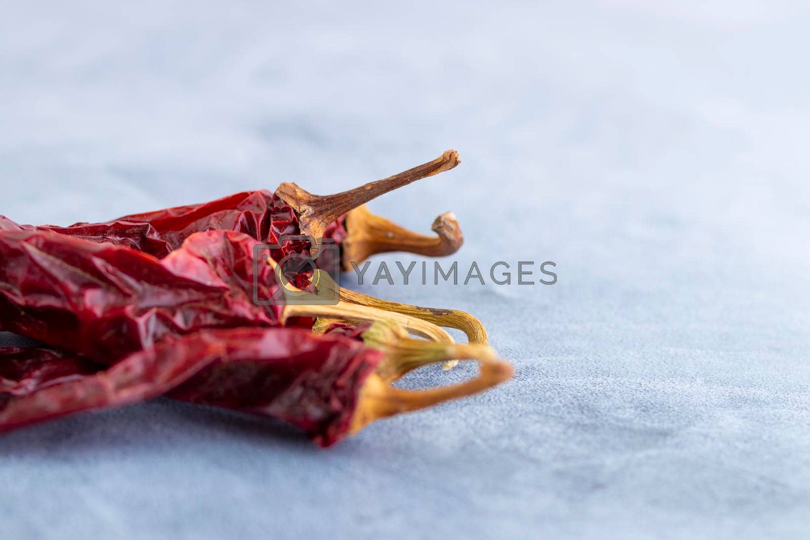 Royalty free image of View of dehydrated bell pepper, used as an ingredient in cooking by eagg13
