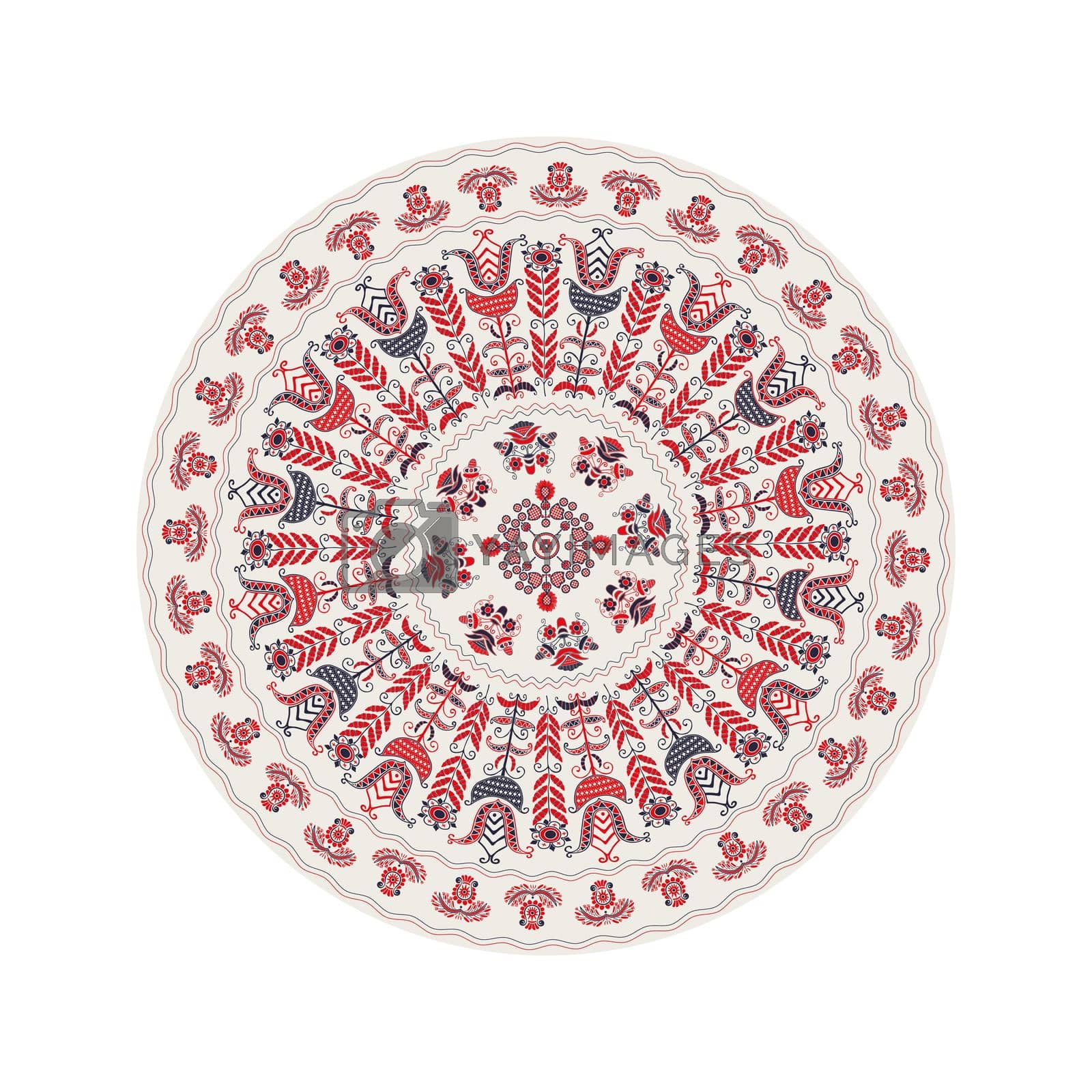 Royalty free image of Hungarian round ornament 31 by Lirch