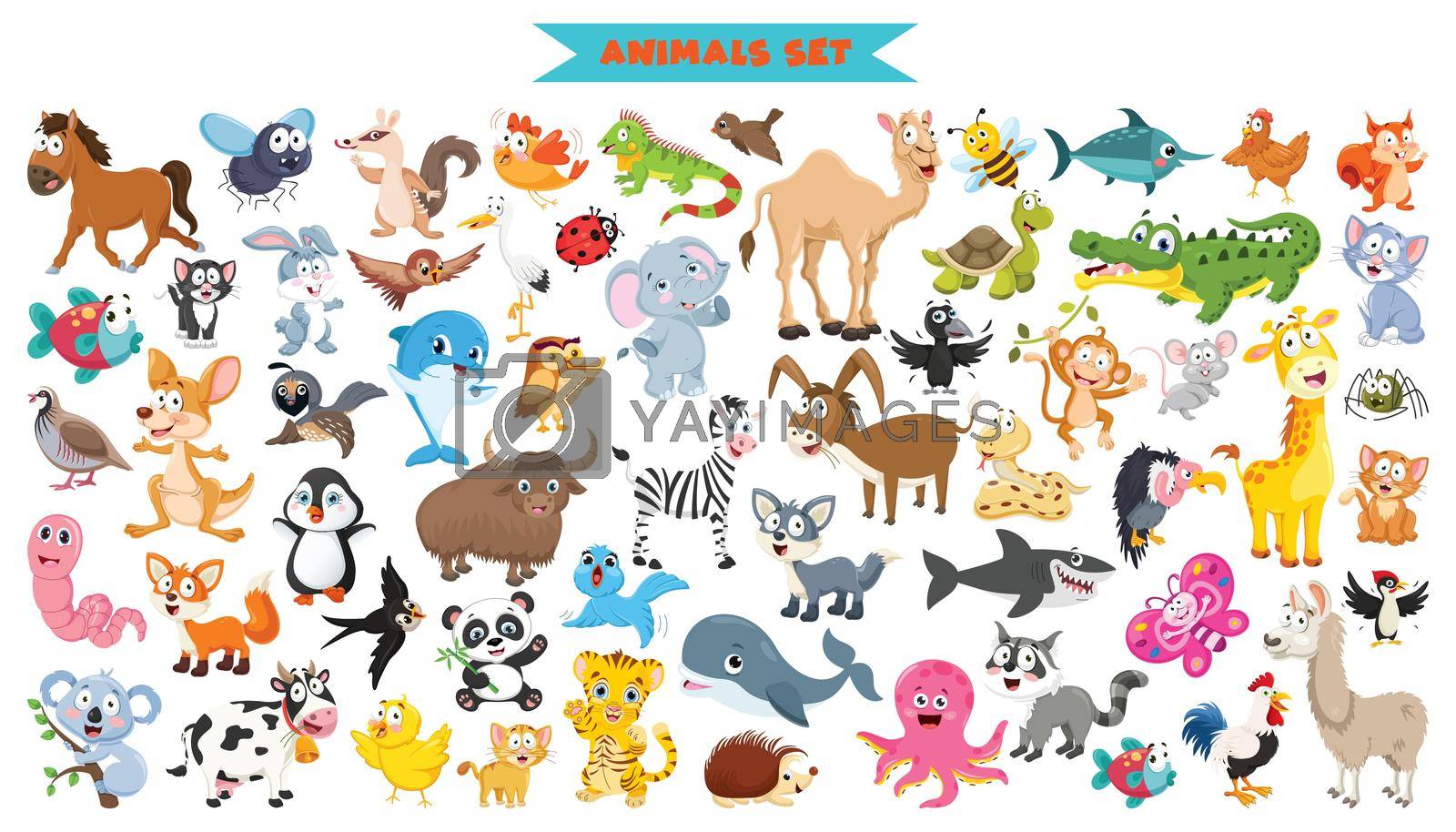 Collection Of Funny Cartoon Animals