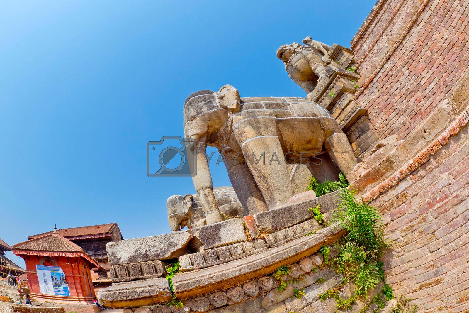 Royalty free image of Hindu Temple, Durbar Square, Bhaktapur, Kathmandu, Nepal by alcaproac