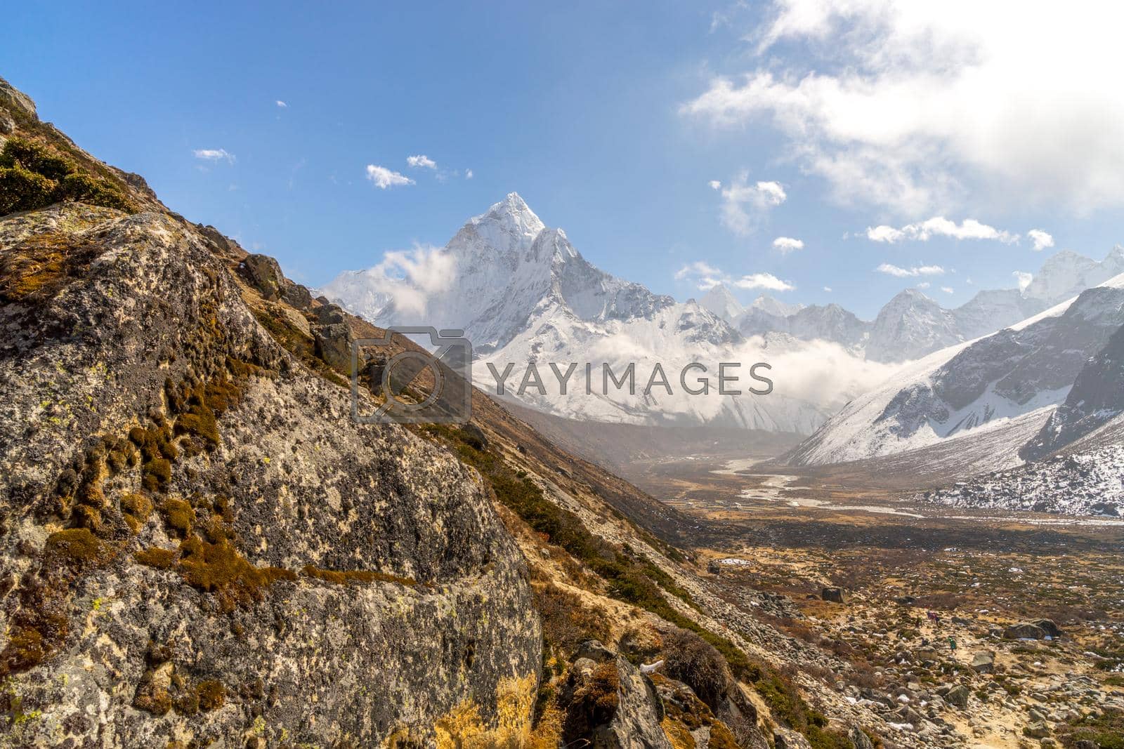 Royalty free image of Ama Dablam summit in Himalayas Nepal by Arsgera