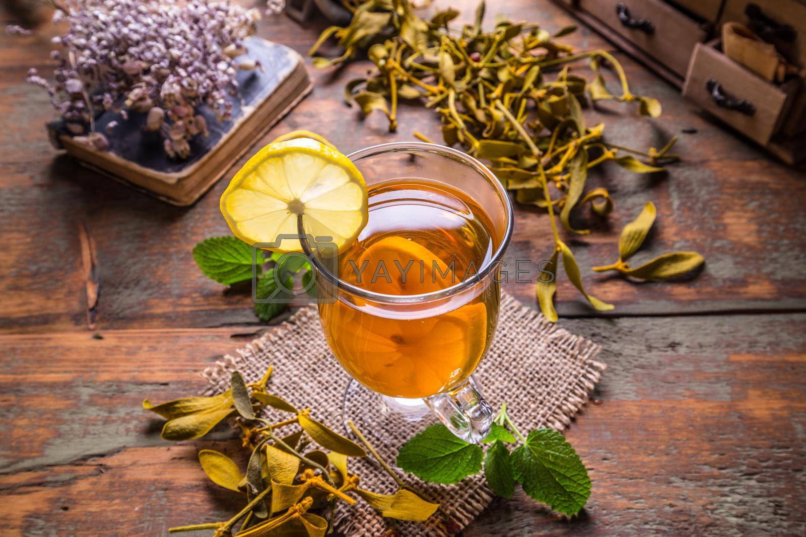 Royalty free image of Fresh herbal tea by grafvision