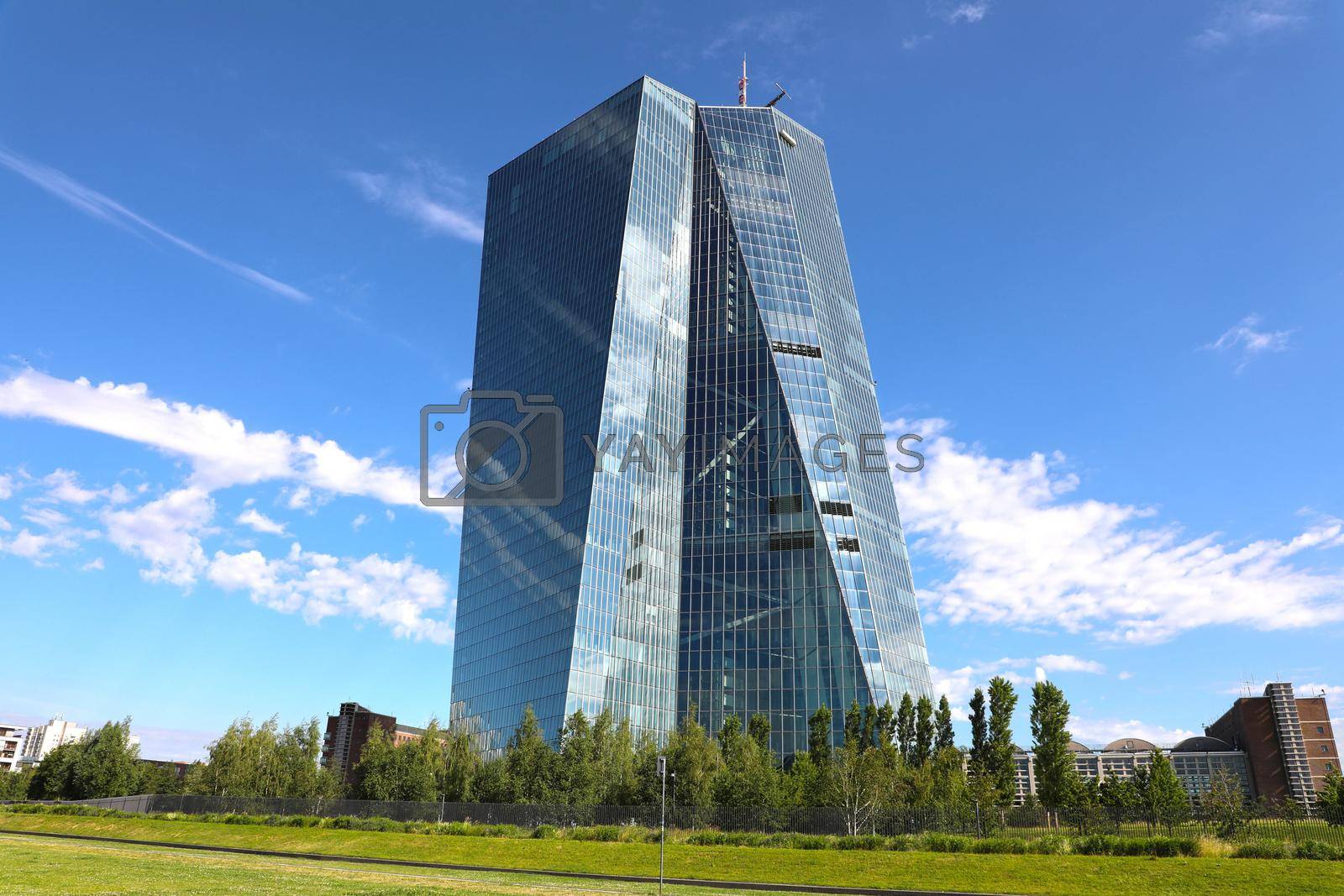 Royalty free image of FRANKFURT, GERMANY - JUNE 1, 2019: Seat of the European Central Bank in Frankfurt, Germany by sergio_monti