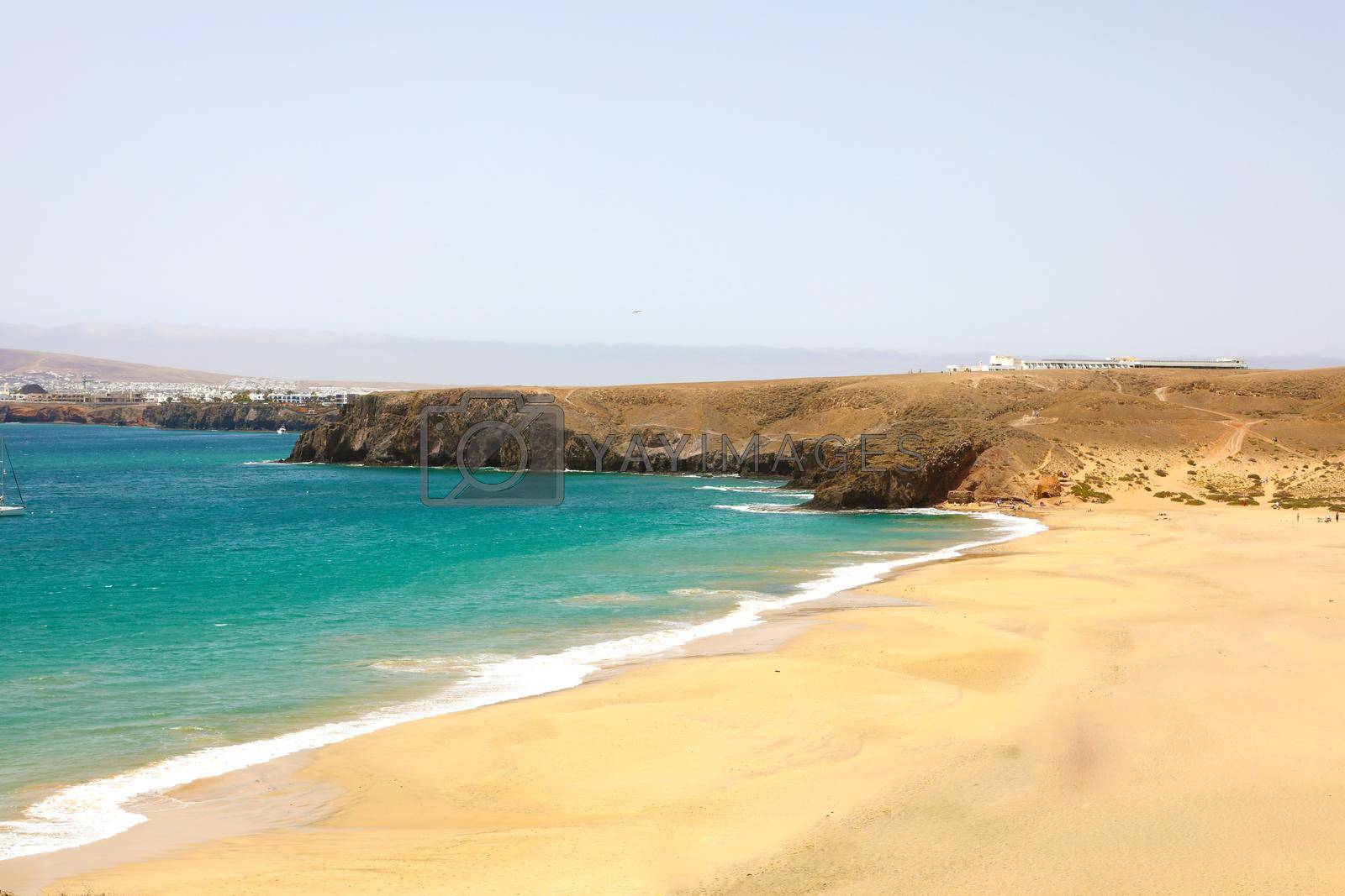 Royalty free image of Playas de Papagayo beaches in Costa del Rubicon coast, Lanzarote, Canary Islands by sergio_monti
