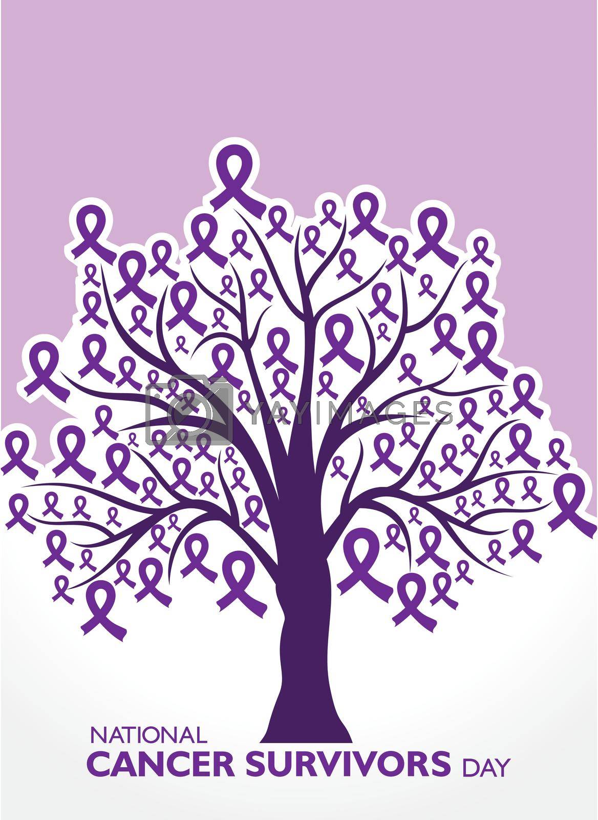 Royalty free image of Cancer Survivors Day observed on first Sunday of June. by graphicsdunia4you