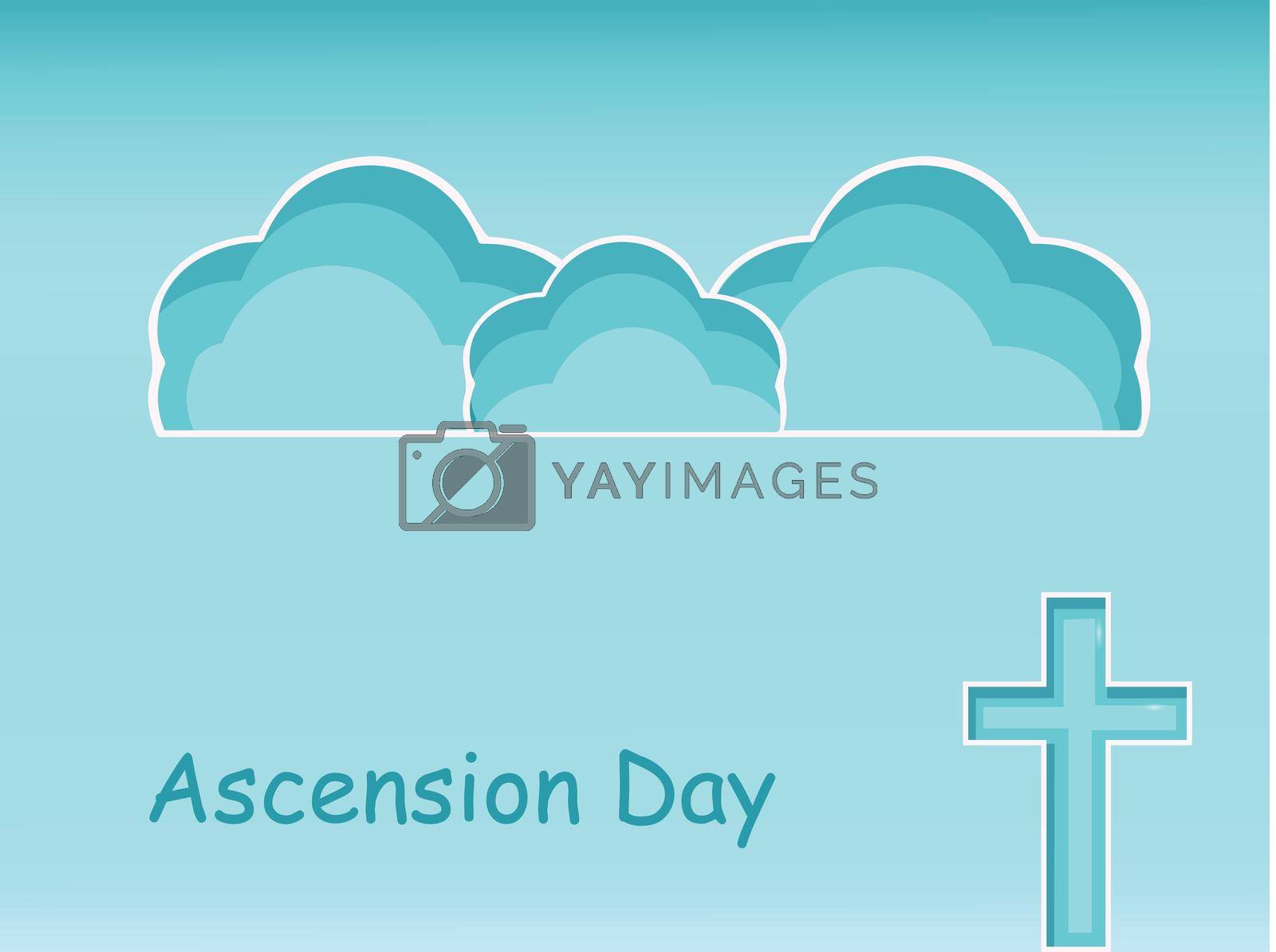 illustration of Christian festival Ascension Day background