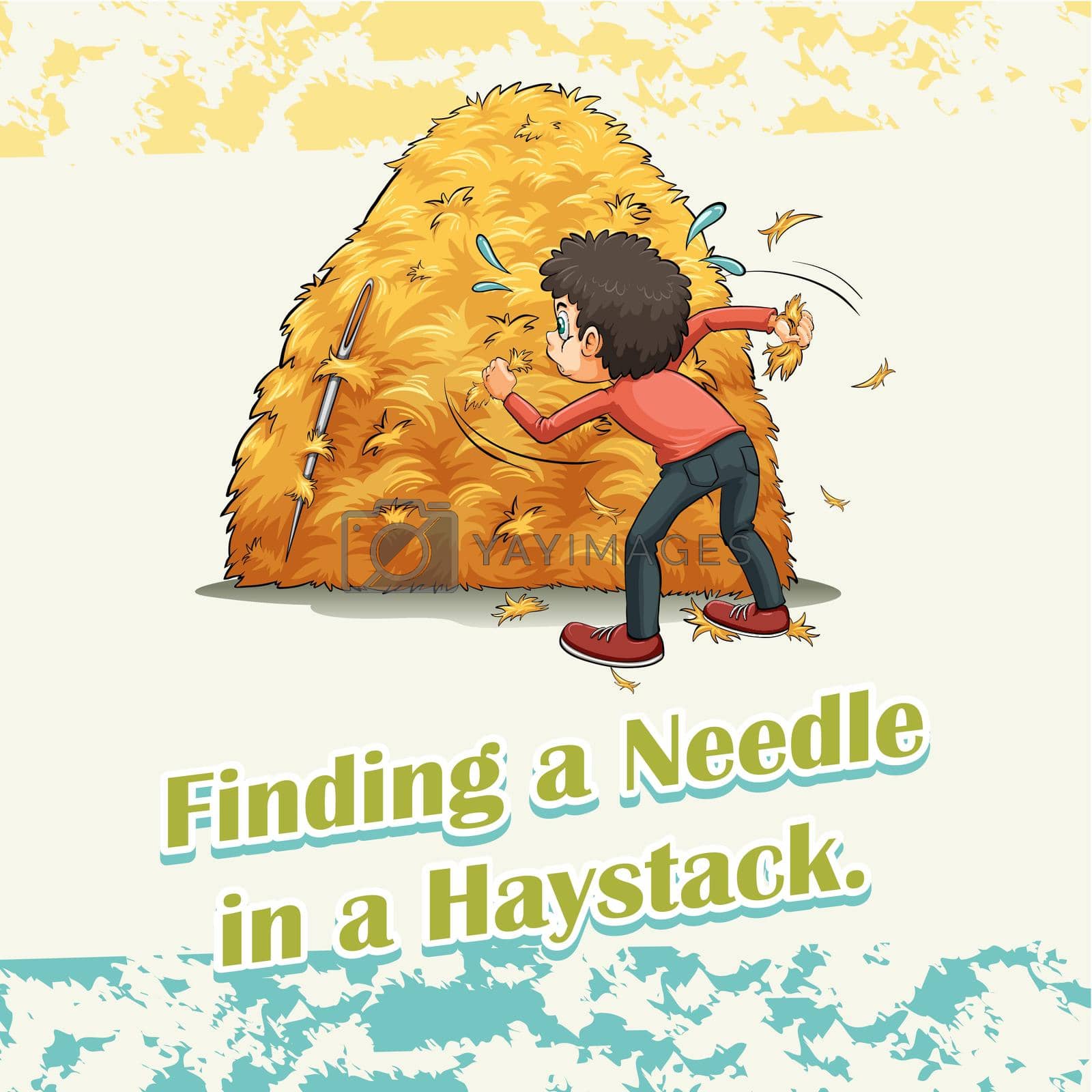 Royalty free image of Finding a needle in a haystack by iimages