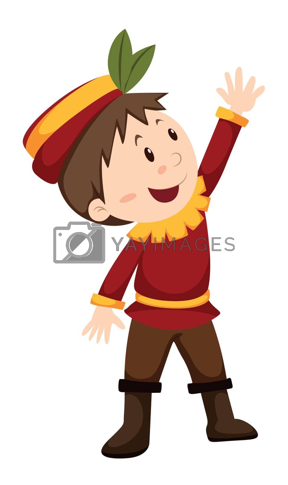Royalty free image of Boy in hunter costume by iimages