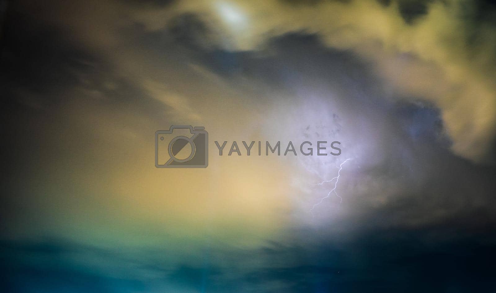 Royalty free image of Moody sky with flashlight by Elet