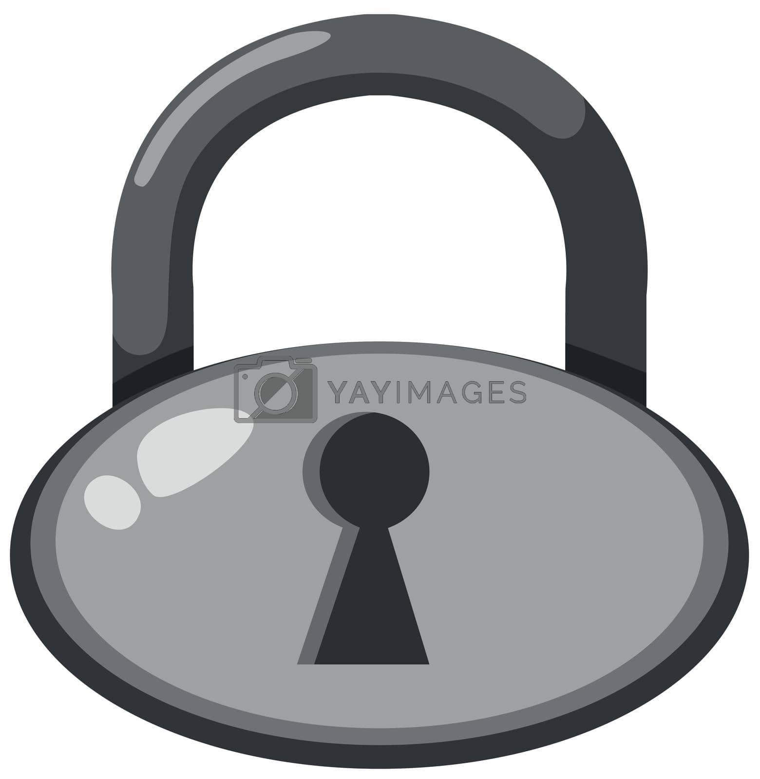 Royalty free image of A master lock on white background by iimages