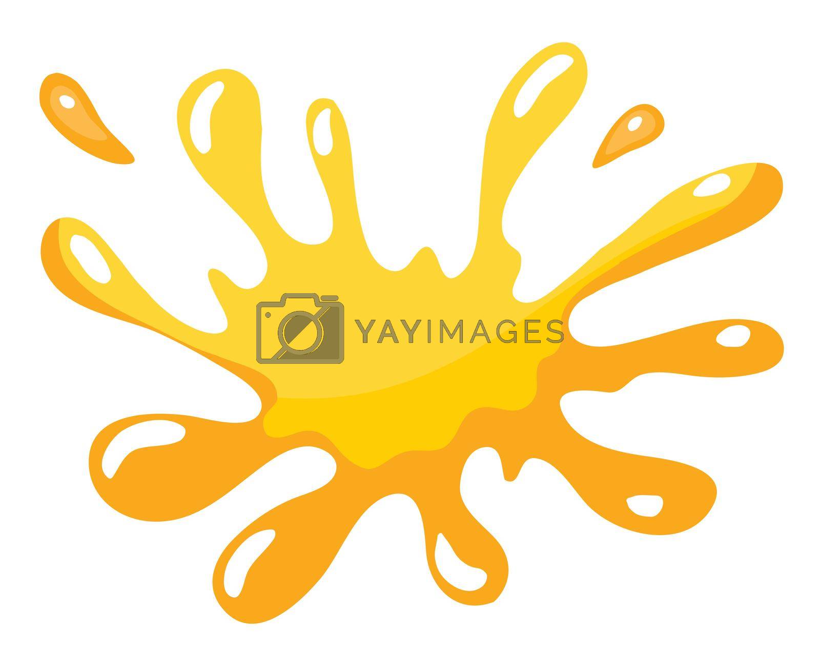 Royalty free image of yellow color splash by iimages