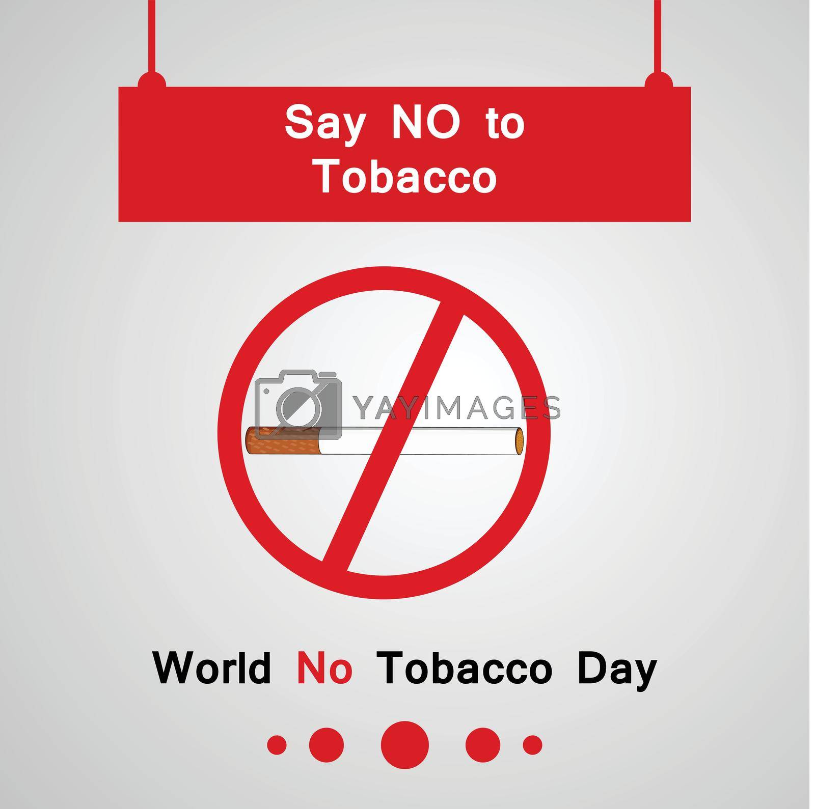 Royalty free image of World No Tobacco Day background by vectorworld