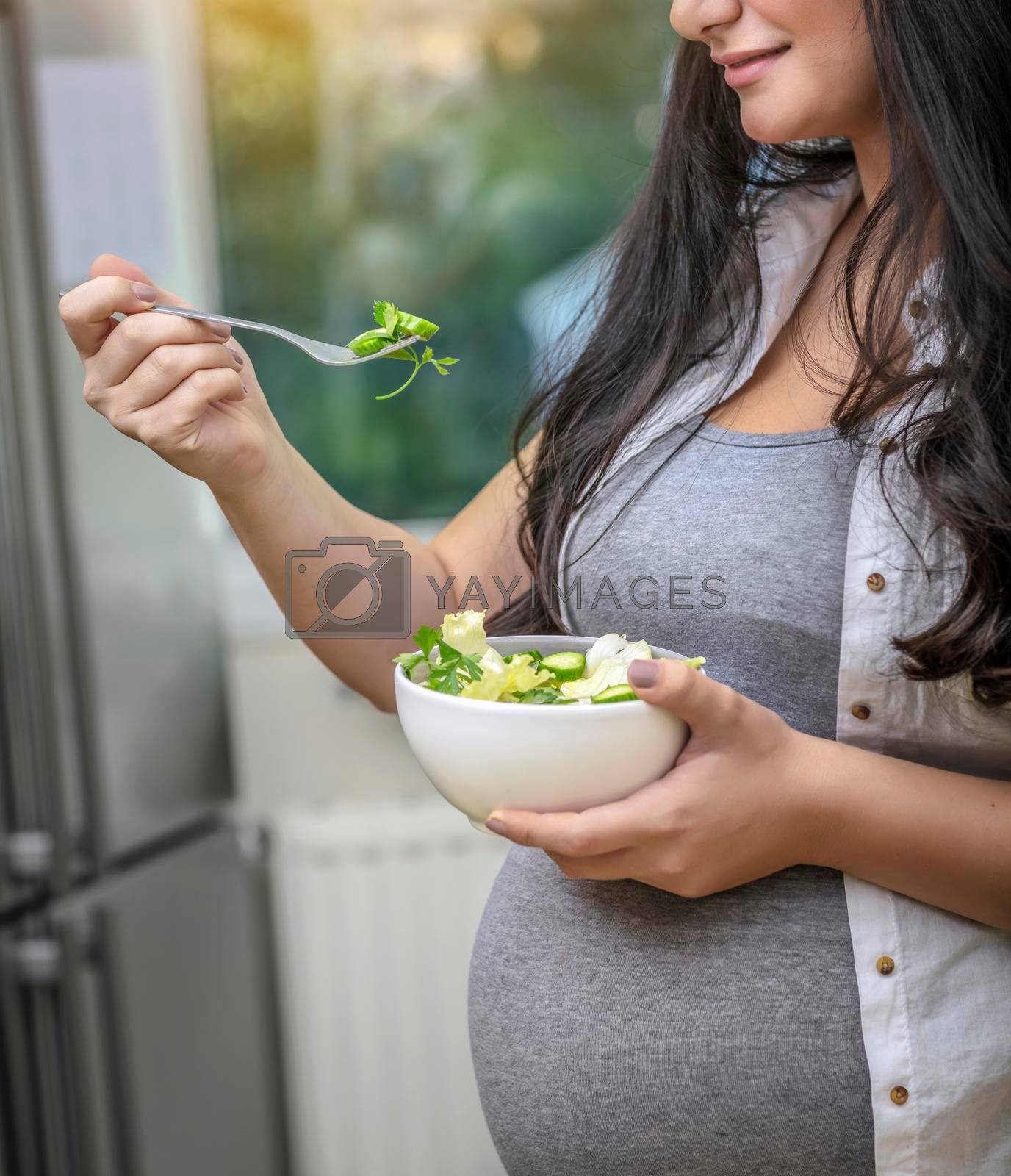 Royalty free image of Healthy Eating for a Pregnant Woman by Anna_Omelchenko