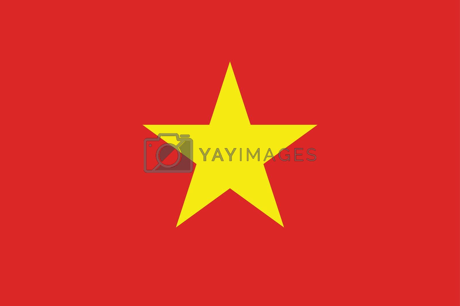Royalty free image of Flag of Vietnam vector illustration by siraanamwong