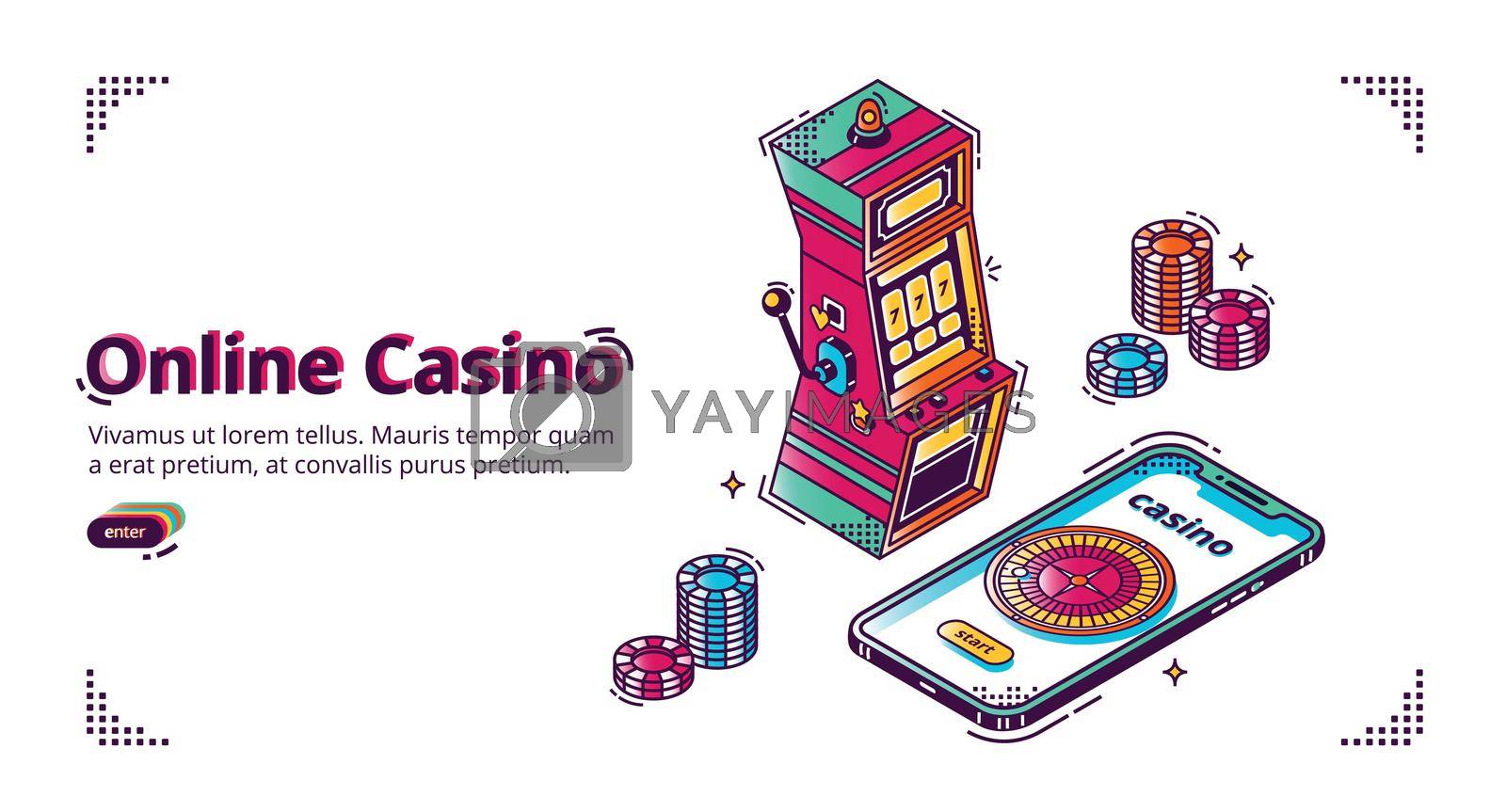 Royalty free image of Mobile online casino for smartphone by vectorart