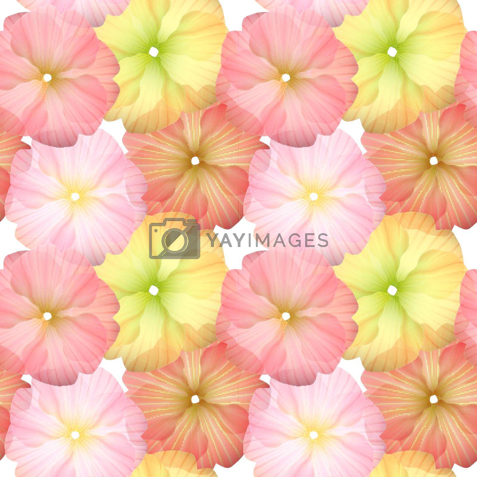 Seamless Flower Pattern for beautiful wallpapers on white
