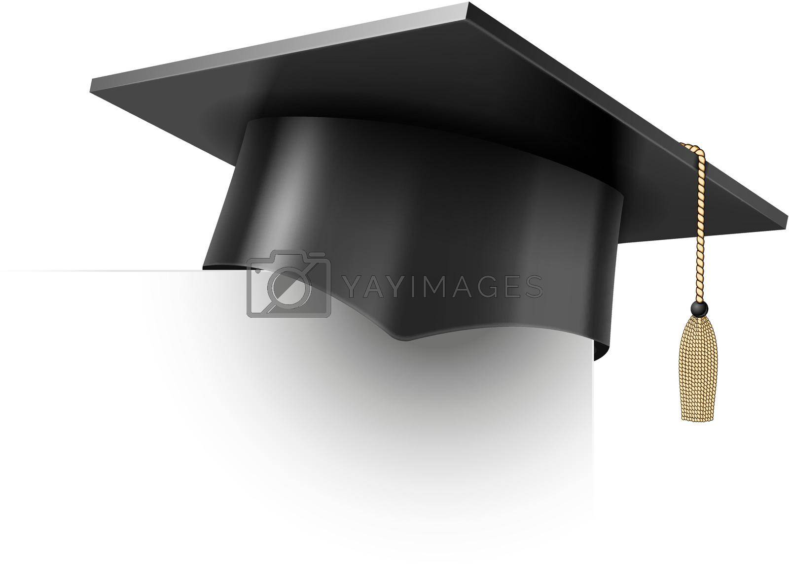 Realistic Vector Education Cup on White Background