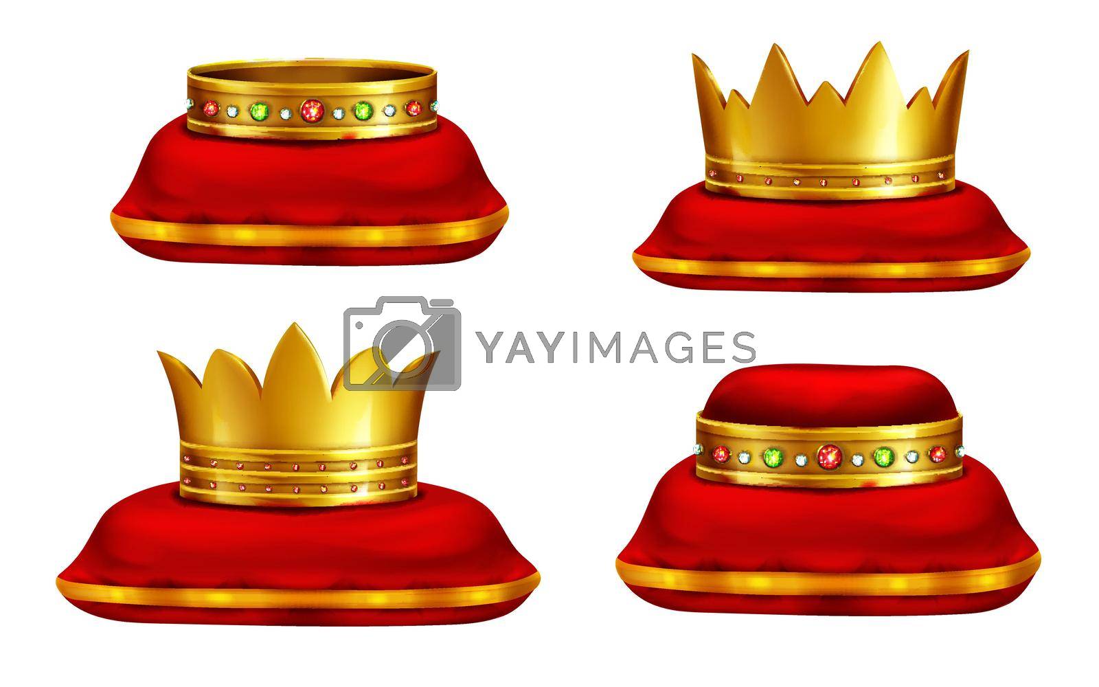 Royalty free image of King or queen headwear realistic vector collection by vectorart