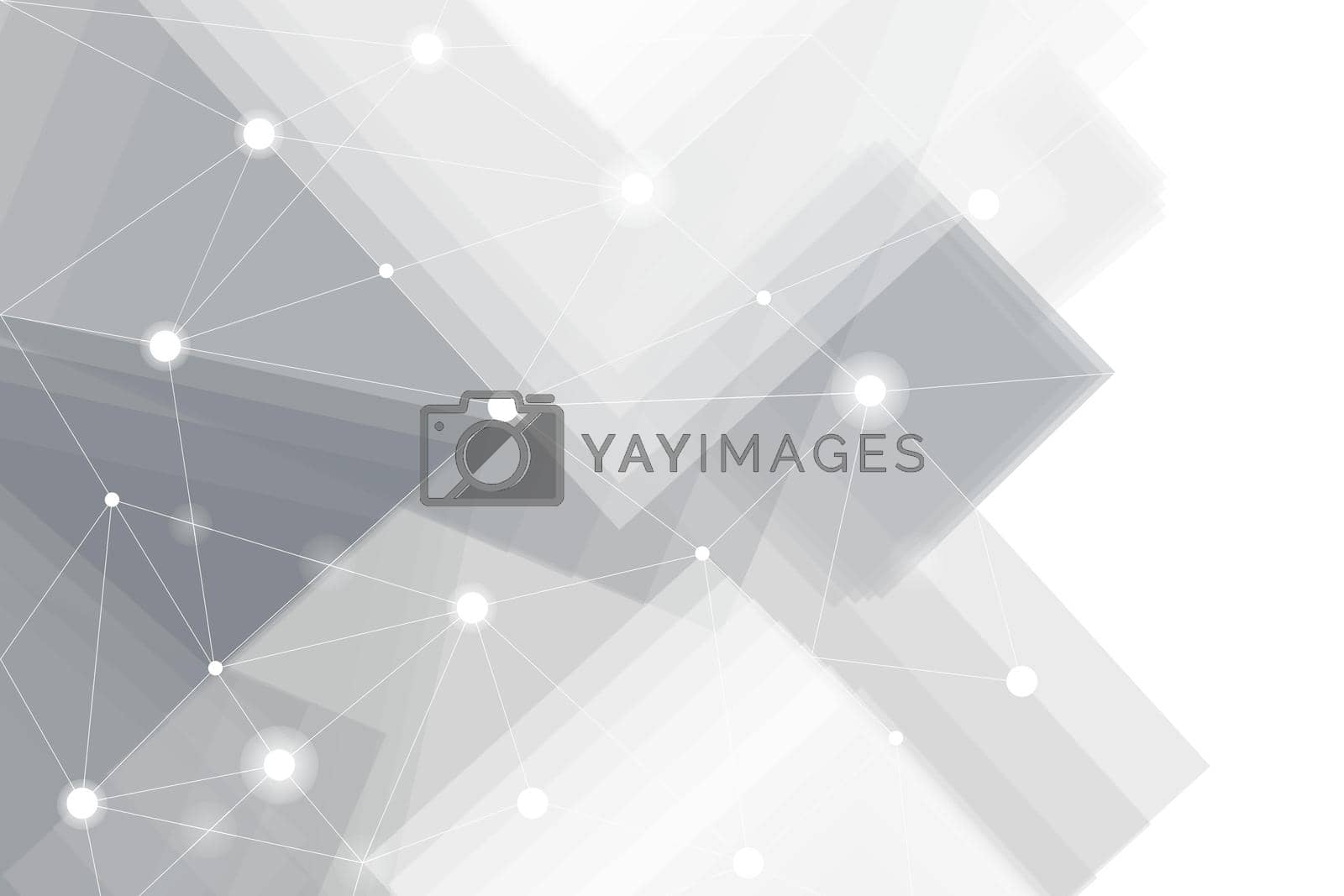 Gray and white futuristic technology background vector