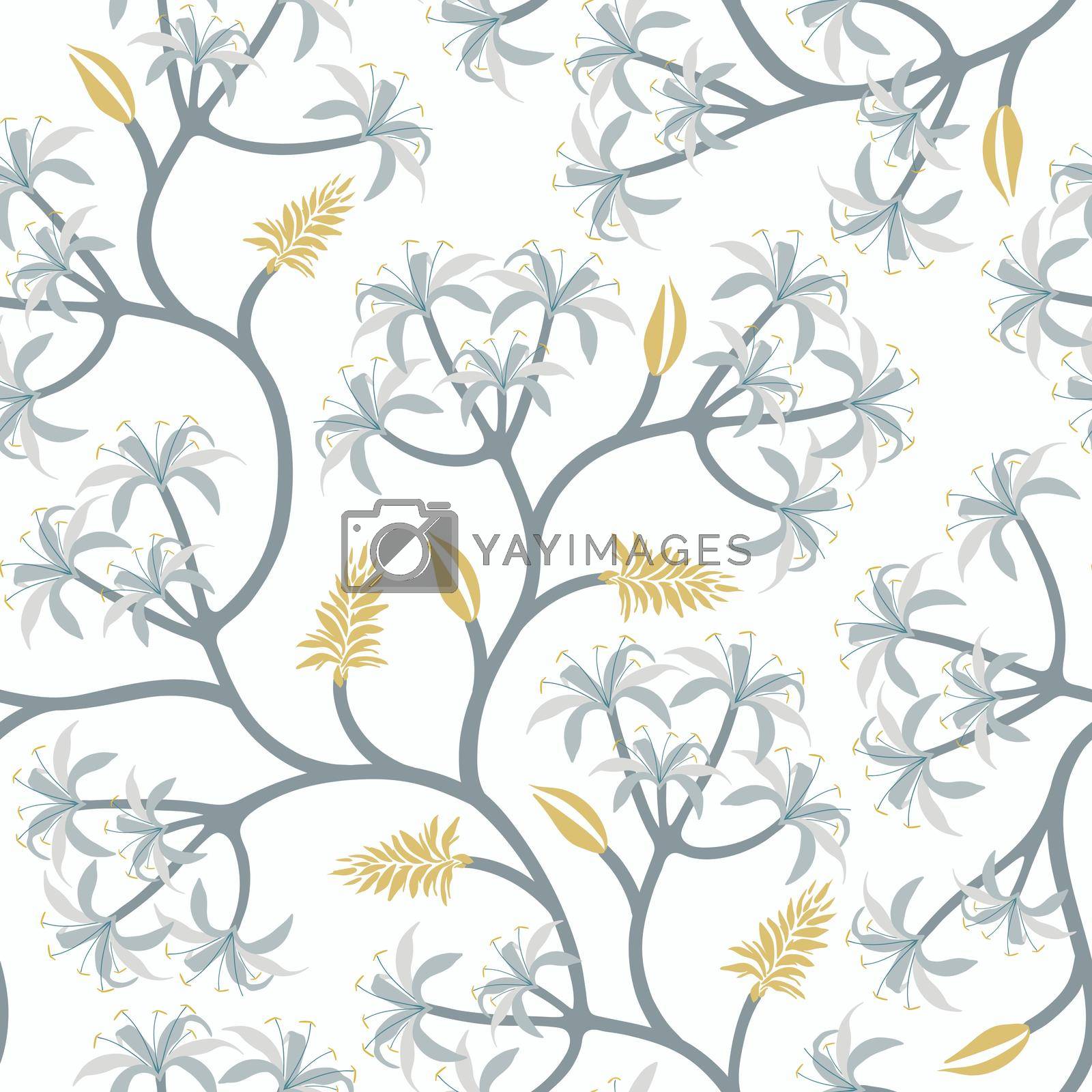Royalty free image of Nature plant branch wallpaper design by vectorart