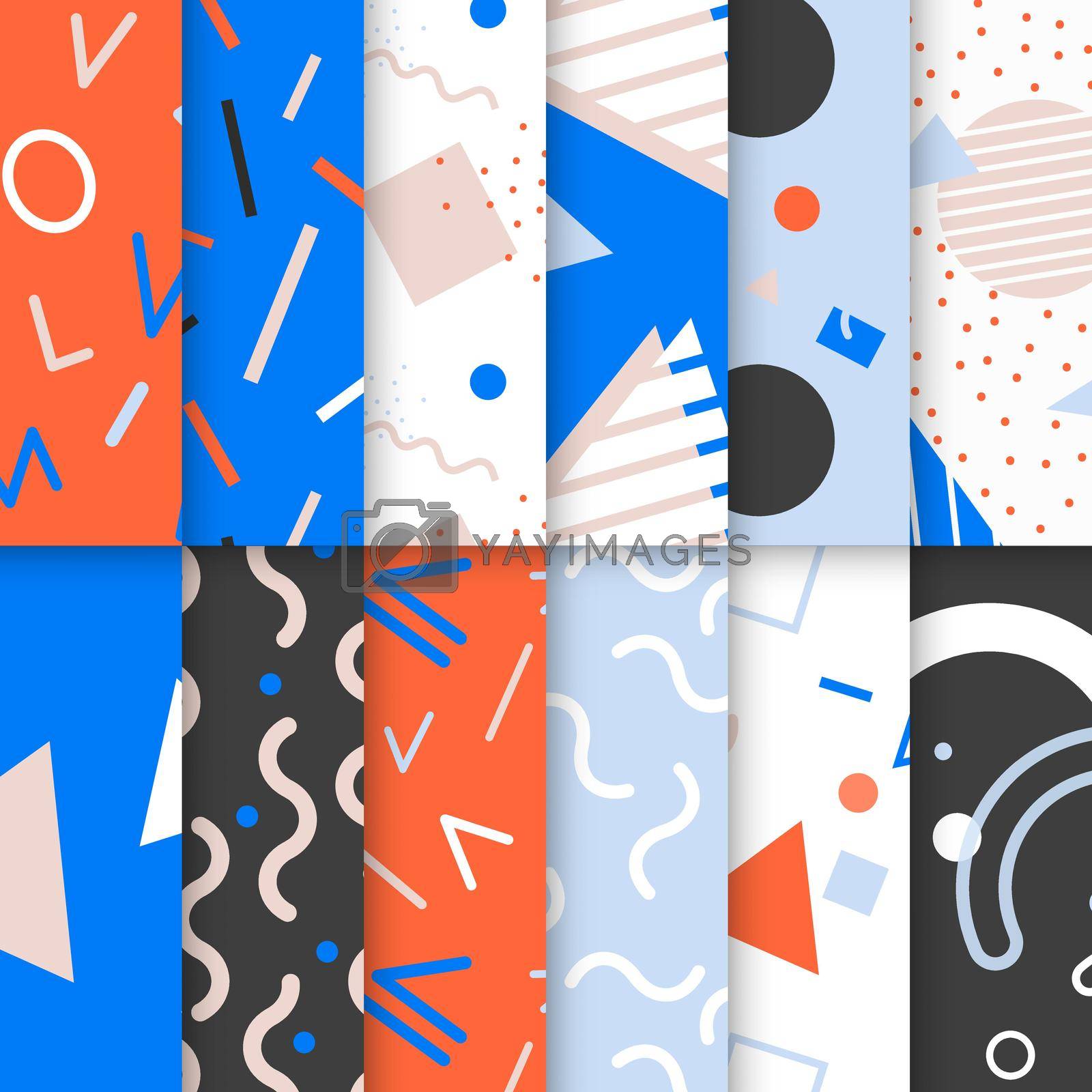Royalty free image of Memphis pattern collection by vectorart
