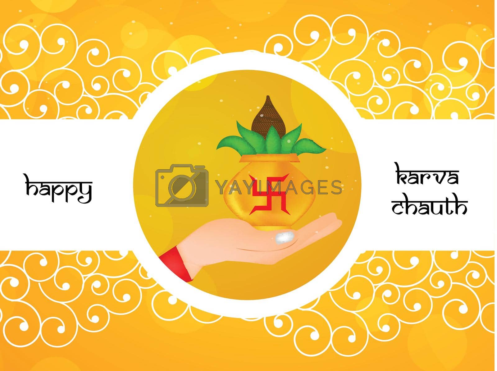 Royalty free image of Hindu Festival Karva Chauth background by vectorworld