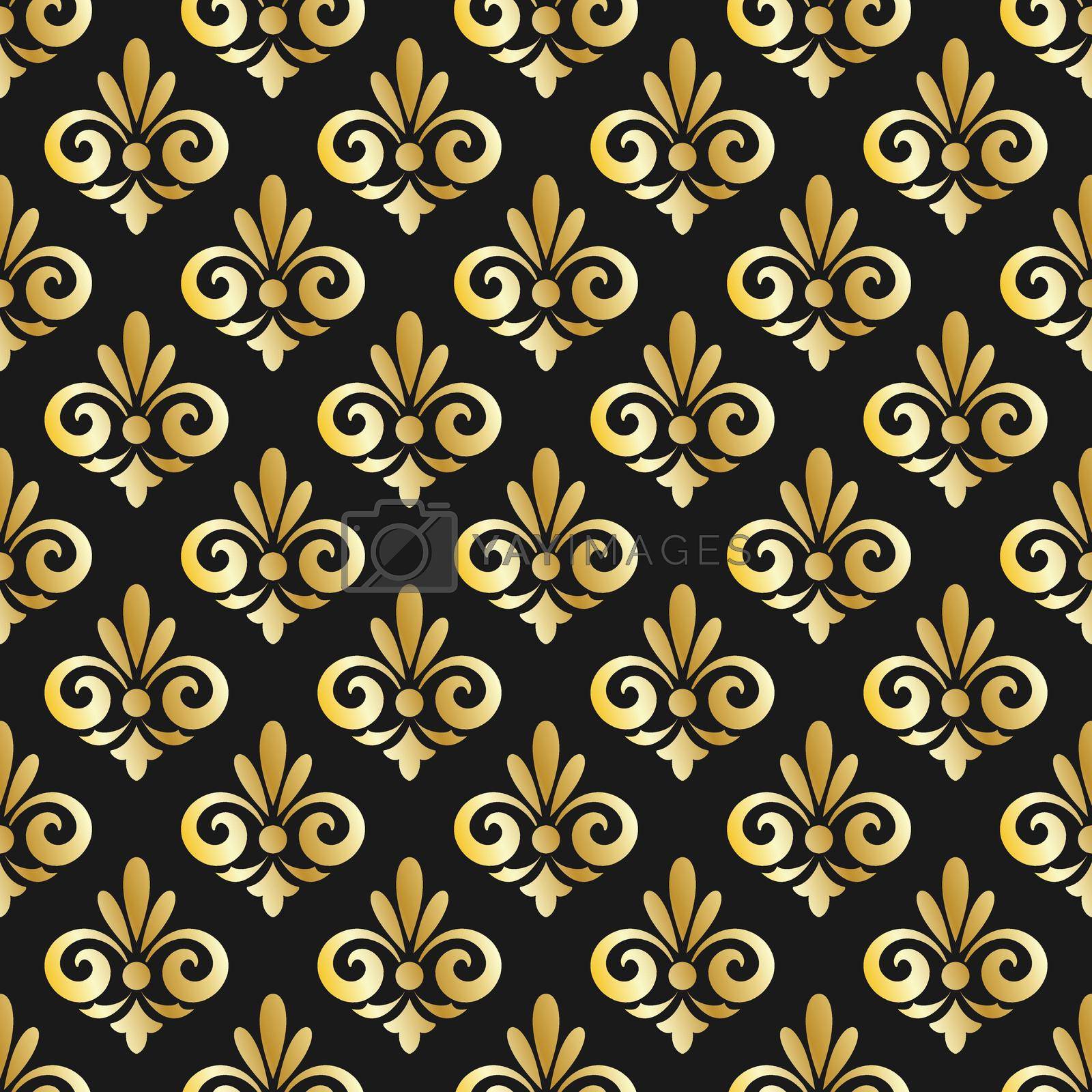 Royalty free image of Seamless pattern of decorative elements, for texture, textiles and simple backgrounds by Grommik