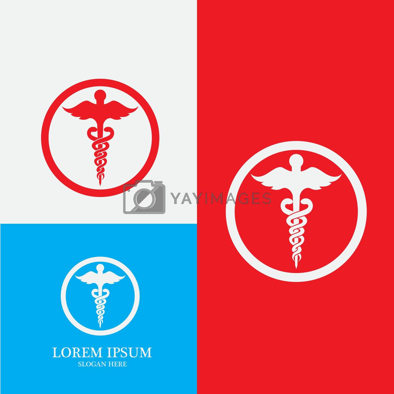 Royalty free image of medical snake icon vector illustration  by Mrsongrphc