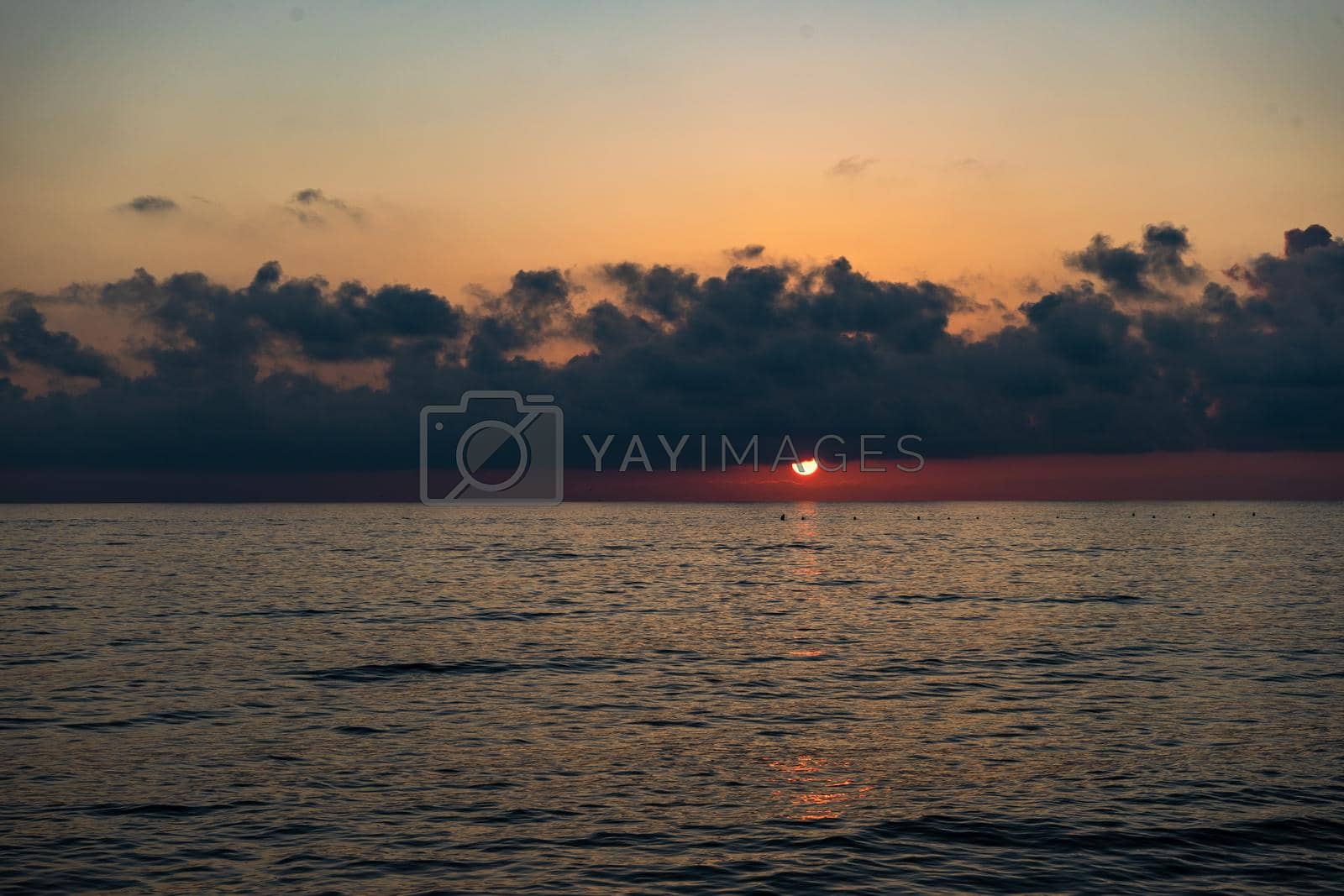 Royalty free image of Sunset over the Black sea  by Elet