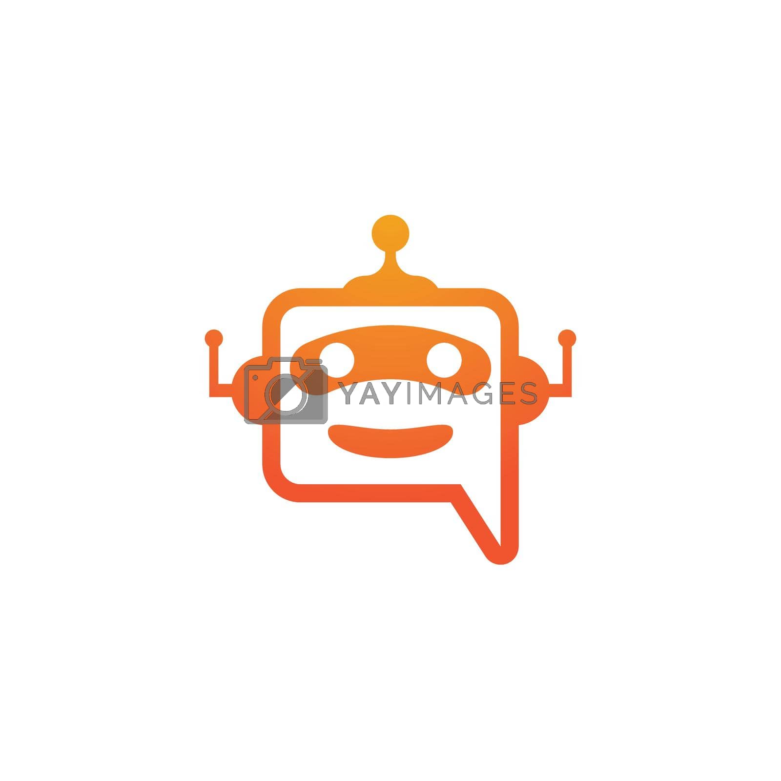 Royalty free image of Chat bot icon by Fat17