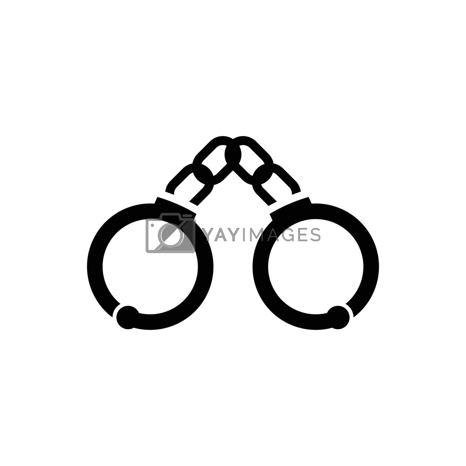 Royalty free image of Handcuffs icon by delwar018