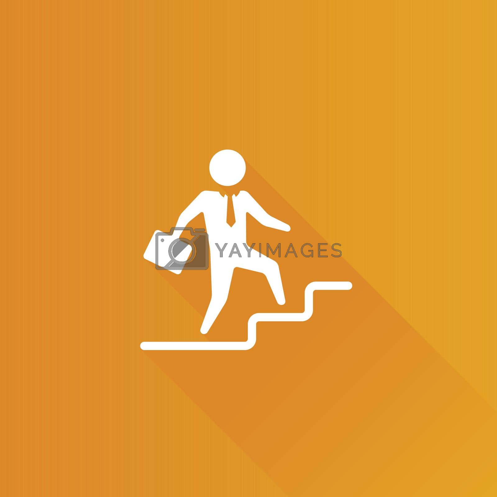 Royalty free image of Metro Icon - Businessman stairway by puruan