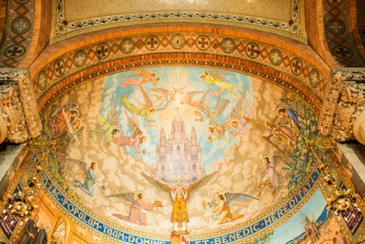 mosaic ceiling in church