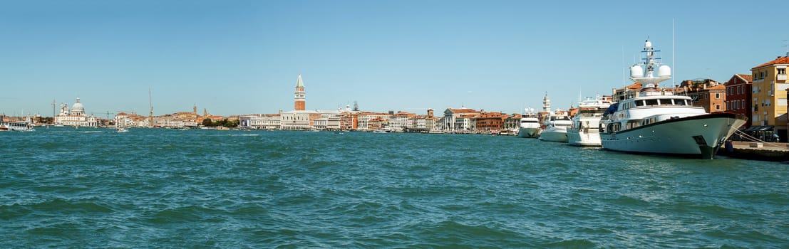 Panorama of Venice  Italy  view from sea