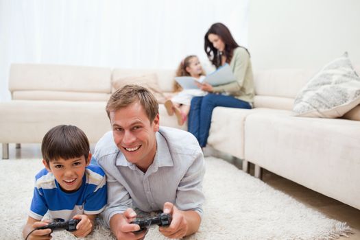 Family enjoys spending their leisure time together