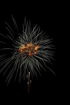 brightly colorful fireworks