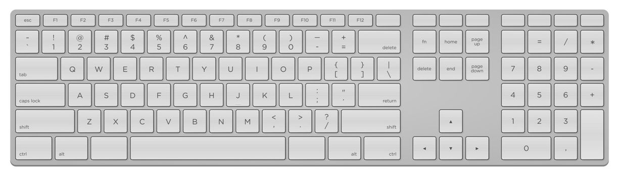 Standard US Keyboard