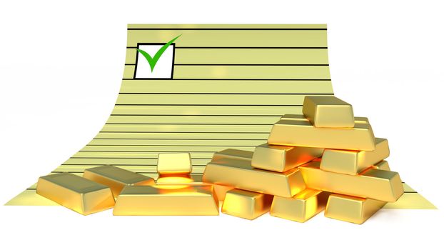 Goldbars and document