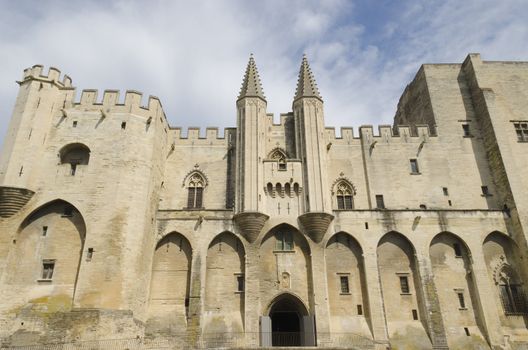 palace of the popes in Avignon