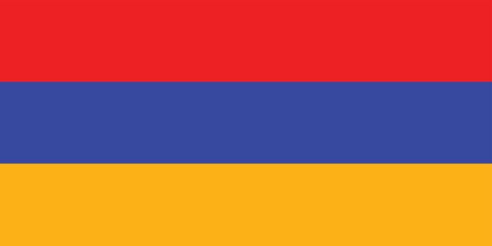 Flag of Armenia vector illustration