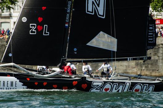 ZouLou compete in the Extreme Sailing Series