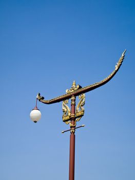 Street lamp pole in Traditional Lanna style