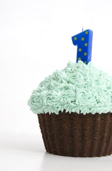 Green Icing Cupcake