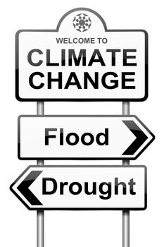 Climate change concept.