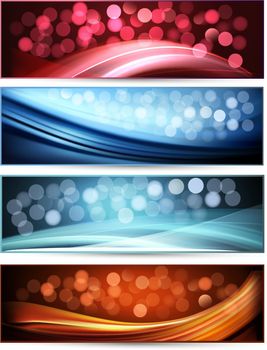 Set of abstract holiday colorful banners. Vector illustration