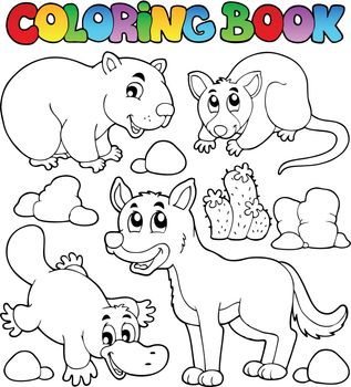 Coloring book Australian fauna 1